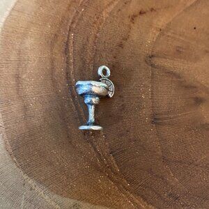 James Avery Margarita Glass Charm, Sterling Silver